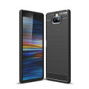 For Sony Xperia 8 / Xperia 8 Lite ケース ソニー エクスペリア 8 SOV42 au / エクスペリア8 ライト ソフトケース ソフトTPUシリコーン素材 保護カバー (ブラック)