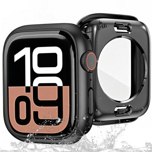 (2 in 1全周保護) Apple Watch カバー Series 9/8/7 45mm 対応 UIUIKA アップルウォッチ用 ケース 360°全面防水 一体型 新デザイン Apple Watch ケース対応 全面保護 超薄型 装着簡単 耐衝撃 高透過率 指紋