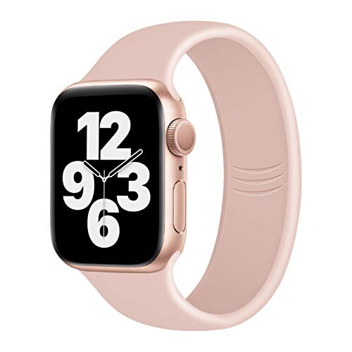 (Huoct) コンパチブル apple watch バンド アップルウォッチ バンド iwatch バンド スポーツバンド 38mm 40mm 42mm 44mm apple watch series 6/5/4/3/2/1/SE対応 柔らかいシリコン素材 防汗 防水 交換ベルト 2020
