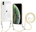 iPhone XS 用 ケース iPhone X 用 ケース クリア ショルダー iPhone xs x スマホケース 肩掛け 首かけ 斜めがけ ショルダー ケース 縄掛け カバー 透明 PC背面 TPUバンパー アイフォンXS X カバー ス