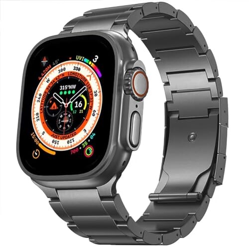 コンパチブル for apple watch バンド チタン製 軽量 丈夫 iWatch SE/Series Ultra3 Ultra2 Ultra 10 9 8 7 6 5 4 3 2 1対応 38mm 40mm 41mm 42mm 44mm 45mm 46mm 49mm アップルウォッチ バンド