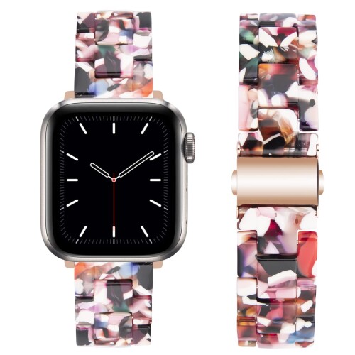 BinGeLi コンパチブル Apple watch バンド 樹脂 ベルト iwatch 41mm 40mm 38mm 45mm 44mm 42mm 軽量 防水 アップルウォッチバンド 交換バンド シリーズ 4 シリーズ 3 シリーズ 2 シリーズ 1 対応 ステンレス