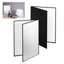 Meking レフ板 反射板 3-in-1 ライティング道具 商品撮影用 29.7x42cm A3サイズ 1枚で3色対応-銀/白/黒 補光/吸光/輪郭強調 縦式...