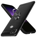 Google Pixel 5a 5G ケースリング付き耐衝撃 Pixel 5a 5Gカバーシリコン tpu スマホケースリング 薄型 柔軟 衝撃吸収 米軍MIL規格取得 保護カバー 黄変防止 指紋防止 軽量 耐久性 専用カバー ブラ