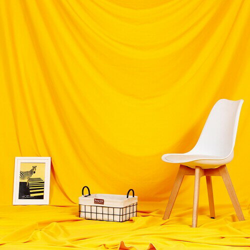 背景布 布 無地 撮影用 3m×3m バックスクリーン 写真 スタジオ 多用途 撮影布 各色 (イエロー)