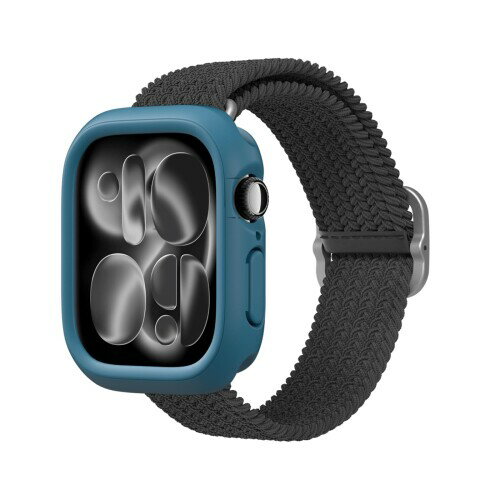 ライノシールド Apple Watch Series 11 / 10 (46mm) 対応バンパーケース スリム 保護ケース 軽量 衝撃吸収 - オーシャンブルー
