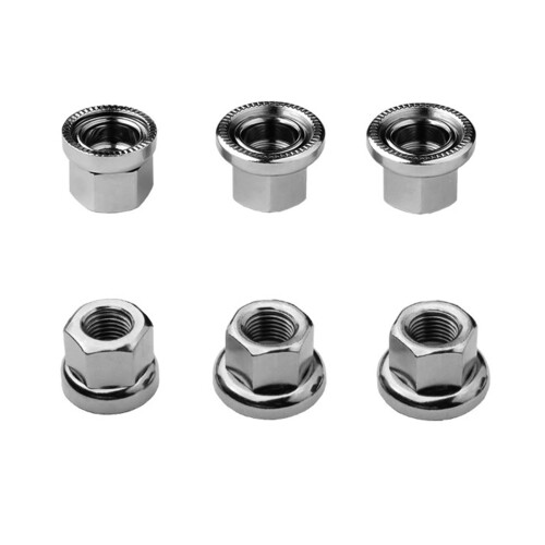 M9 M9.5(3/8”) M10 炭素鋼です フランジロックナット, 六角フランジナットファスナーナット, 6個入り