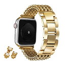 (HANDODO) for Apple Watch バンド 42mm 44mm 45mm ステンレス 交換用 メタル 交換ベルト アップルウォッチ シリーズ9/...