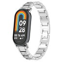 XIHAMA For Xiaomi Band 8 / miband9 専用 ステンレスバンド レディース ダイヤモンド付き キラキラ シャオミ8バンド 交換ベル...