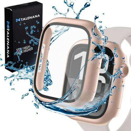TALENANA for Apple Watch 防水ケース 42mm/46mm 保護カバー 強化ガラスフィルム 一体型 全面保護 衝撃吸収 Apple Watch Series 10/11対応 PC素材 装着簡単 タッチ感良好 アップルウォッチ ケース(42mm(Series