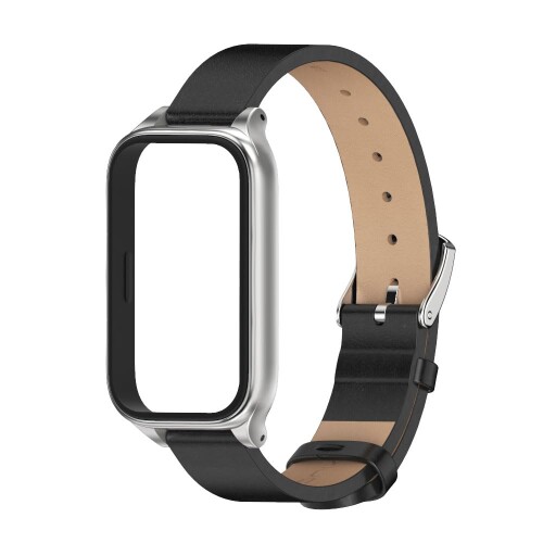 (MIJOBS) Xiaomi Smart Band 9 Active 換えバンド,Redmi Smart Band 3 レザーストラップ 長さ調節可能 柔らしい替えベルト 男女兼用 シャオミ Mi Band 9 Active 対応 交換バンド