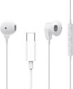 タイプc イヤホン 有線イヤホン Type C イヤホン HIFI音質 タイプc クリア通話 重低音 マイク付き 音量調節 type-c 人間工学 usb c イヤホン 絡み防止 遅延なしタイプシー iPhone 15/iPad air 4/Galaxy/Xp
