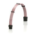 LINKUP 30cm 8 Pin (6+2) GPU PCI-E PSU 電源供給 編みスリーブカスタムMod PC延長ケーブル(コム付き) | 一本入り |...
