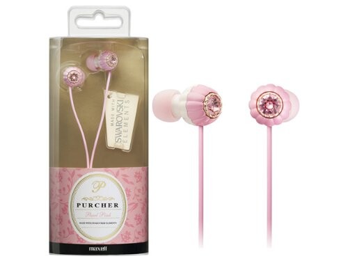 日立マクセル カナル型ヘッドホン(イヤホン) 「PURCHER(プシェル)」 標準タイプ (パールピンク MXH-CJ151PP