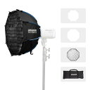 amaran Octa Dome 60 | 60cm八角形ソフトボックス | Bowensマウント対応 | インタビューやポートレートに最適な自然な光源 | 速攻設置、携帯用バッグ付属
