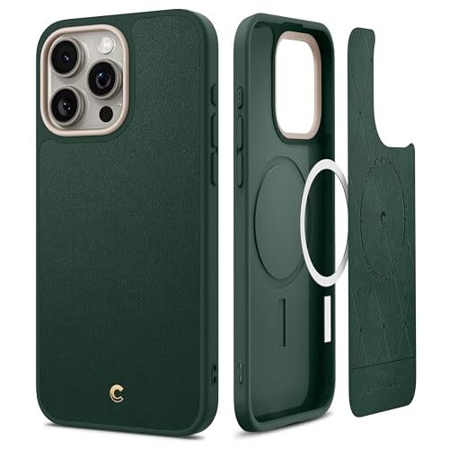 by Spigen V iPhone 15 Pro p P[X MagSafeΉ U[  Xgbvz[t e ϋv Jی Qi[d قȂ ACtH15vJo[JWNMagRNV(~h)