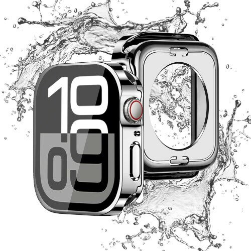 YOFITAR for Apple Watch ケース 2 in 1防水設計 アップルウォッチ保護ケース 強化ガラスフィルム 一体型 Series 11/10 46mm/42mm 全面保護 耐衝撃 PC素材 3D直角エッジデザイン高タッチ感度 Apple Watch ア