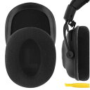 Geekria Comfort イヤーパッド 互換性 パッド ロジクール Logitech G Pro/ProX/ ProX2/ 433/ 233 ヘッドホンに対応 イヤパッド/イヤークッション/イヤーカップ (ベロア/ブラック)