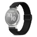 (VanHooc) 14mm バンド Garmin Lily 2 対応 ナイロン Quick Release ブレイデッド 編組 伸縮性 マグネット バックル 通気性 頑丈 磁気バックル 無段階調整 耐汗耐水性 ソフト スポーツバンド メンズ