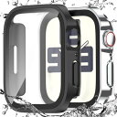 Singiuzoo アップルウォッチ 防水 カバー 45mm 対応 Apple Watch series 9 8 7 3D直角エッ iWatch ケース 全面保護フィルム 高タッチ感度 超薄型 装着簡単 耐衝撃 (ブラック と シルバー, 45 mm)(2)