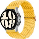 ブレイデッドソロループ コンパチブル Samsung Galaxy Watch 7/6/6 Classic/5/5 pro/4/4 Classic/3 41mm/Active 2/Active for Amazfit gtr 42mm/gtr mini/gts4 mini for Huawei watch GT/2/2e/pro 42mm に対応交換バンド、ナイロン 20mm(2)