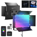 NEEWER AP150C 撮影用ライト RGB LEDビデオライト 150W 高輝度定常光 APP/2.4G/パネル/DMX制御 1800個LEDビーズ 42...