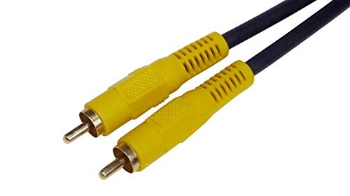TOMOCA VR-10 (10メートル) OFCビデオケーブル(3C-2V) 両端金メッキRCAプラグ付 黒 10m