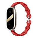 (ZoRoll) シリコンバンド Xiaomi Mi Band 9 / Xiaomi Mi Band 8 対応 交換ベルト柔らかいシリコン製 透かし編みデザイン 調節可能な金属製バックル 通気性/防汗/軽量/耐久性 交換バンド 男女兼用 替(2)