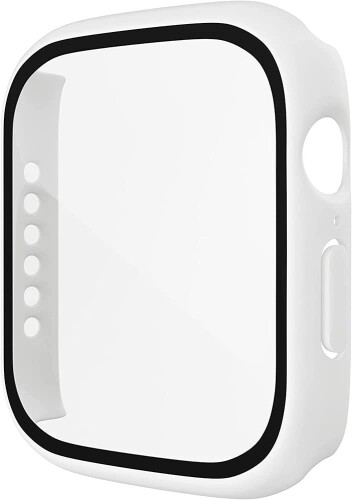 アップルウォッチ カバー Apple watch ケース 44mm シリーズ 4 5 6 Pellforia 保護ケース 保護カバー ホワイト 白 wh-44