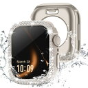 Missair コンパチブル アップルウォッチ カバー キラキラ Apple Watch カバー 防水ケース ダブルダイヤモンド 保護フィルム付き 一体型 IP...