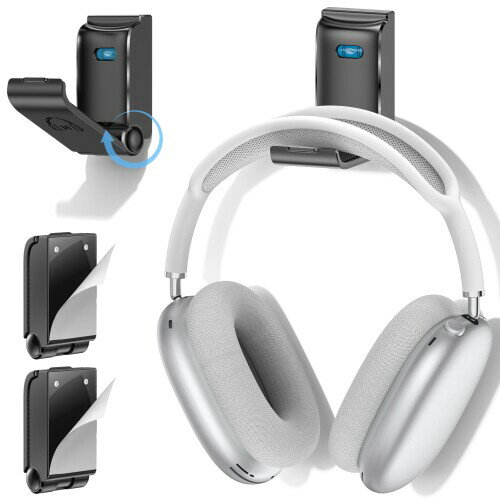ヘッドホン コントローラー スタンド 2個入り 壁掛け 折り畳み 貼り付け 強力粘着 安定性 滑り止め 落下防止 ヘッドフォン コントローラー 収納 AirPo...