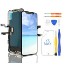 Yodoit iPhone XS Max 液晶パネル 画面交換 LCD フロントパネル COF FHD スクリーン タッチパネル デジタイザ 工具付属 ガラス 6.5インチ 黒