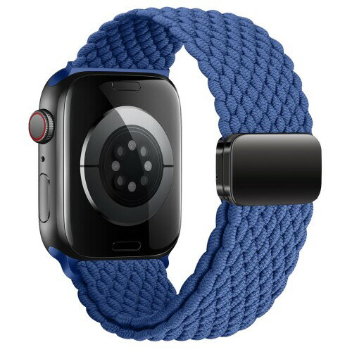 編み込みforアップルウォッチ バンド 45mm 44mm 40mm 41mm 49mm 38mm 42mm 46mm レディース メンズ 磁気for Apple watch バンド 編みブレイデツトソロループ伸縮性ナイロン スポーツストラップ リストベ