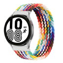 編組ソロループ コンパチブルSamsung Galaxy Watch 6/6 Classic/5/5 pro/4/4 Classic/3 41mm/Active 2/Active for Amazfit gtr 42mm/gtr mini/gts4 mini for Huawei watch GT/2/2e 42mm galaxyウォッチ ベルト 20mmバンド、プライドエデ