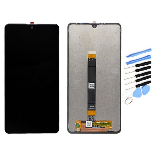 YQZ Xperia ACE II SO-41B, AceII 修理交換用フロントパネル LCD タッチパネル 液晶パネル（フロントガラスデジタイザ）修理工具セット付き (ブラック)