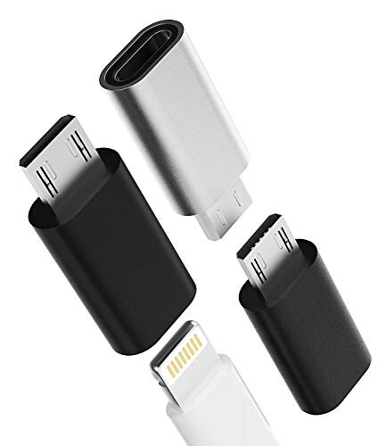 Micro usb 変換アダプタ(3個セット)ライトニング メス Micro usb マイクロusb オス 充電器 コネクタiPhone Lightning変換Android スマホ アダプター Apple アップル ケーブル アンドロイド スマートフォ