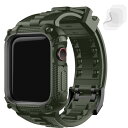 コンパチブル Apple Watch バンド 45mm iWatch シリーズ 9/8/7に対応 アップルウォッチ フルカバー 一体型 バンパーケース付き 滑り...