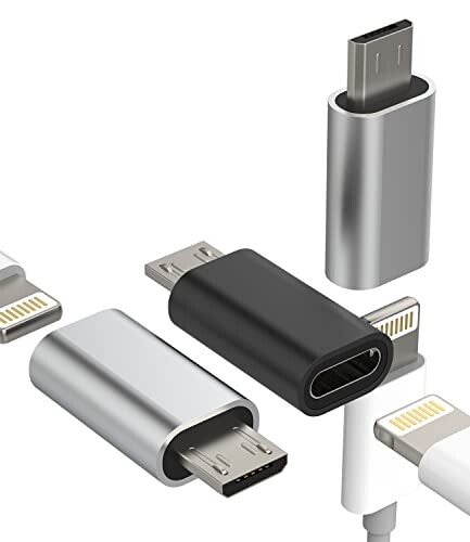 Micro usb 変換アダプタ ライトニング メス マイクロusb オス 充電器 コネクタ(3個セット)iPhone Lightning変換Android スマホ アダプター Apple アップル ケーブル アンドロイド スマートフォン プラ