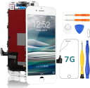 Yodoit iPhone7 液晶パネル LCD フロントパネル 画面交換 タッチパネル フロントガラス 保護フィルム付属 スクリーン 修理パーツ デジタイザ 工具 ホワイト 4.7インチ