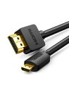 UGREEN micro hdmiケーブル マイクロhdmiケーブル Micro HDMI to HDMI 変換ケーブル マイクロHDMI 4K 60Hz マイクロタイプD-タイプA オス-オス GoPro テレビ デジカメ ビデオ アクションカメラなどに対応-2