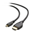 Cable Matters Micro HDMI ケーブル 3m Micro HDMI HDMI変換ケーブル 3Dと4K解像度に対応 マイクロHDMI HDMI ケーブル Micro HDMI Dタイプ HDMI Aタイプ ブラック