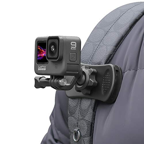 Backpack Strap Mount Quick Clip Mount, 360 Degree Rotation Backpack Clamp Mount Compatible with Gopro Hero 12/11/10/9/8 Black, Fusion, DJI Osmo Action and More