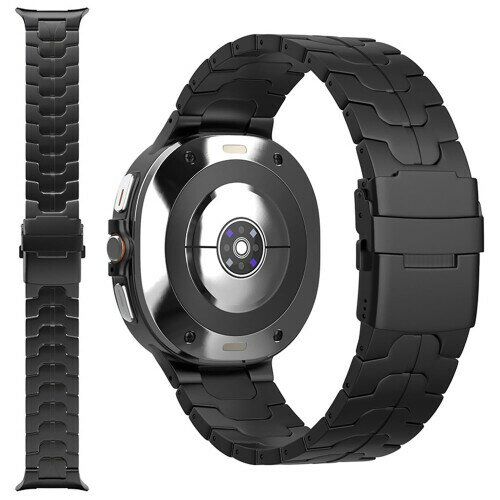 (GYOKUYU) For Galaxy watch 7 Ultra バンド「高級チタン金属バンド」 チタン ギャラクシーウォッチ 7 ウルトラ 交換バンド チタニウム金属 調節可能 軽量 金属ベルト ビジネス風 高級 交換用 ベル