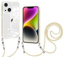iPhone 14 Plus 用 ケース クリア ショルダー iPhone14plus 用 スマホケース 肩掛け 首かけ 斜めがけ ショルダー ケース 縄掛け カバー 透明 PC背面 TPUバンパー アイフォン14Plus 用 カバー ストラッ