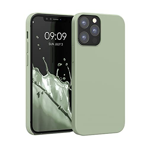 kwmobile X}zP[X Ή: Apple iPhone 12 / iPhone 12 Pro P[X - TPU Lbh VR Jo[ - ϏՌ h~ TT Case