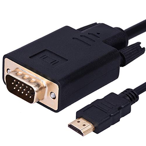 HDMI to VGA変換ケーブル金メッキ1080P HDMIオスto VGAオスアクティブなビデオ変換コード(10フィート/ 3メートル)