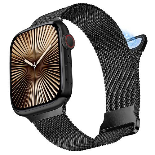 (Bokoios) クラシックマグネット互?アップルウォッチ バンド 46mm 45mm 44mm 42mm 49mmコンパチブルApple Watch バンドレディース スポーツ蒸れない互?AppleWatchベルトメンズ 高級メタル互?Apple Watc