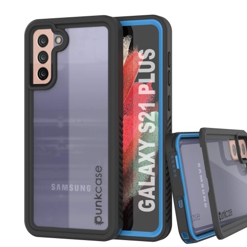 PunkCase Galaxy S21 Plus ɿ  (ȥ꡼ ꡼) ( եå) (IP68 ǧ) (Ѿ׷) (ɱ) () ޡ С Galaxy S21 Plus 5G (6.7) (2021) (饤ȥ֥롼)