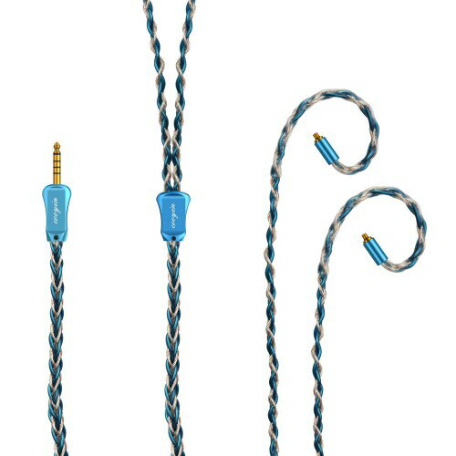 cooyin BJ シロナガスクジラ リケーブル MMCX ケーブル イヤホン HIFI音質 8芯 単結晶銀 Litz編み込み構造 SE215 SE315 SE425 SE535などに適合する ストレート型 4.4mm cooyin BJ シロナガスクジラ リケーブル MMCX ケーブル イヤホン HIFI音質 8芯 単結晶銀 Litz編み込み構造 SE215 SE315 SE425 SE535などに適合する ストレート型 4.4mm