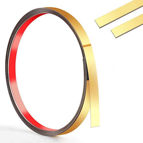 1cm - 300cm ステンレス鋼モールディングトリム、自己接着性剥がして貼るモールディング、フレキシブル..